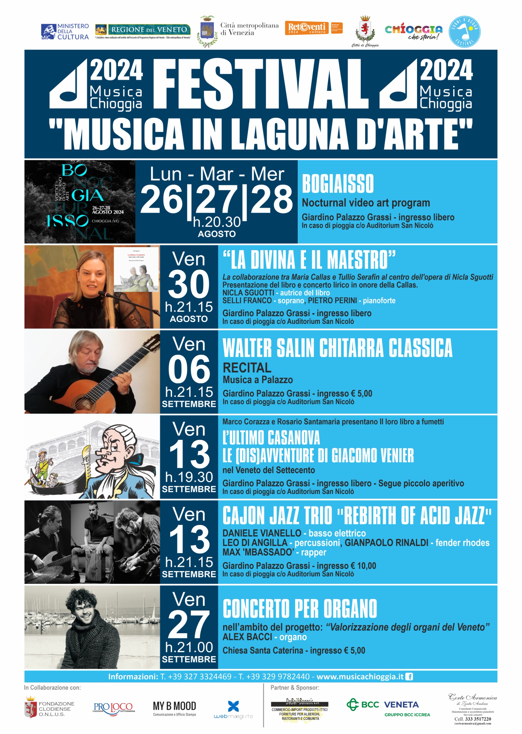 FESTIVAL "MUSICA IN LAGUNA D'ARTE" 2024